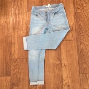 Light wash denim